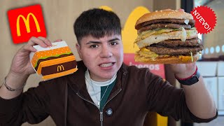 Probando la NUEVA BigMac de 4 CARNES de Mcdonald's en CHILE