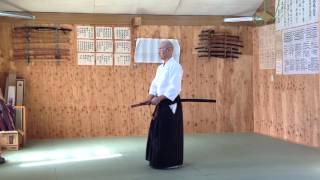 居合 納刀 極意中の極意  これができたら免許皆伝  その１　iai, quick sheathing (noto) , Japanese samurai sword