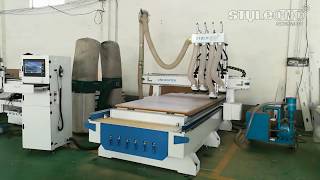 S1-IV Automatic Nesting CNC Router Machine Installation and Operation from STYLECNC