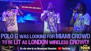 POLO G Said MIAMI CROWD Was DRY & WEAK, Then They WENT ALL THE WAY UP @ Rolling Loud Miami 2022