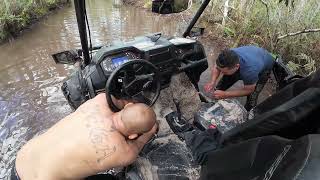 RZR rescue! Buried roll cage deep for 2hrs... will it survive!?