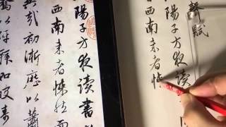 「臨 趙孟頫行書《秋聲賦》毛筆式 鉛筆書法」的複本