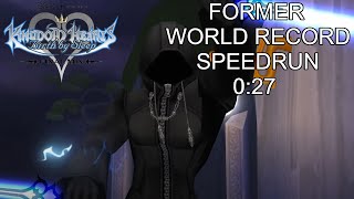 KH BBS FM [CM Aqua] Mysterious Figure Speedrun 0:27 [FORMER WORLD RECORD]