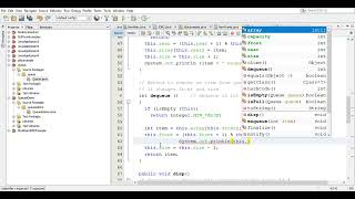 #queue interface NetBeans IDE 8