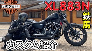 【カスタム紹介】ハーレーダビットソン XL883N IRON Harley-Davidson 鉄馬