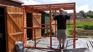 Ricks Allotment (ep95) Home Made Greenhouse (Part 2)