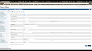 PowerSchool: Standards Table