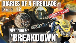 Blade Diaries Pt.12 - Breakdown + Bodge-job! #restoration #fireblade #cbr900rr