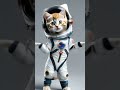 宇宙に行った猫！？！？猫耳ついてて可愛い😍 おもしろ動画 かわいい 猫 cat fyp 癒し