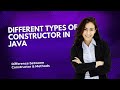 Different types of Constructor in Java | Difference between Constructor & Methods | Interview