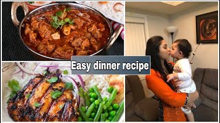 Indian mom Evening to night routine| grocery haul in Canada #indianfamily