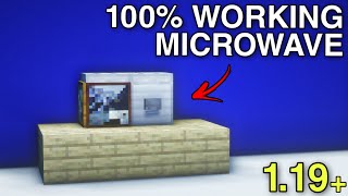 How To Make A 100% Working Microwave in Minecraft | Minecraft 1.19 Tutorial