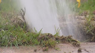 East Houston homeowner wakes up to huge water leak in yard