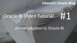 An introduction to Oracle BI