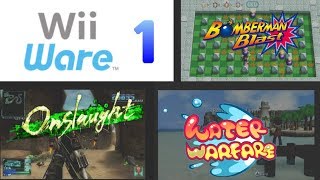 Games for WiiWare: Bomberman Blast, Onslaught, and Water Warfare