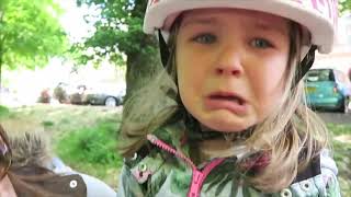 Sienna injures herself falling off bike... | Family Fizz