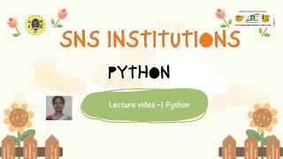 Python | Python |SNS Institutions
