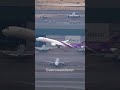 THAI AIRWAYS A350-900 takeoff at Hong Kong Airport #shorts #aviation #a350 #plane #hongkong #takeoff