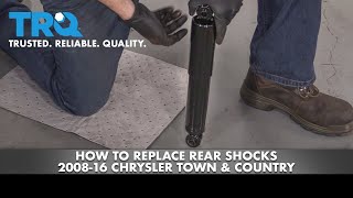 How to Replace Rear Shocks 08-16 Chrysler Town \u0026 Country