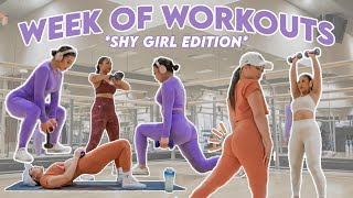 FULL WEEK OF WORKOUTS FOR BEGINNERS (AT GYM/HOME)