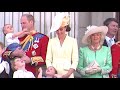 Adorable Prince Louis waves at planes during Trooping the Colour flypast