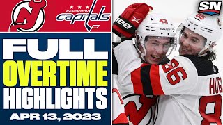 New Jersey Devils vs. Washington Capitals | FULL Overtime Highlights - April 13, 2023