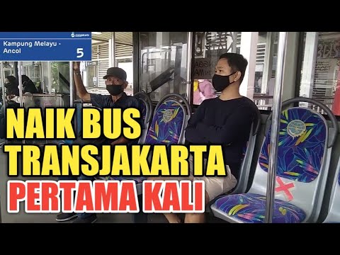 🔴 TUTORIAL NAIK BUS TRANSJAKARTA PERTAMA KALI RUTE KAMPUNG MELAYU ...