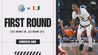 Miami (FL) vs. Drake - First Round NCAA tournament extended highlights