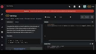 Codewars | Split Strings | Python 6 kyu