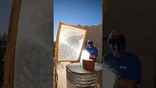 Solar Death Ray vs Dry Ice #solar #sun #fun