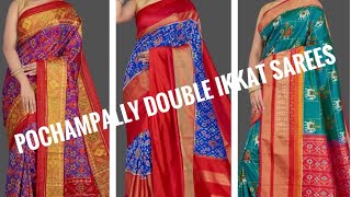 Pochampally double ikkat sarees with price |  ikkat sarees Festival collections.