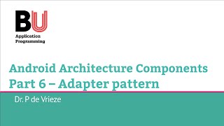 Application Programming 9 (Part 6) – The adapter pattern