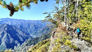 一分で登る梵天尾根経由の両神山