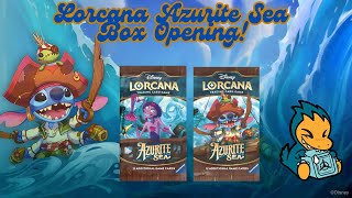 Disney Lorcana Azurite Sea Box Opening!