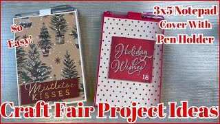 3x5 NOTEPAD COVER WITH PEN HOLDER | SO EASY!
