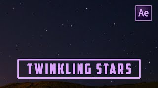 Create Twinkling Stars From Particles in After Effects