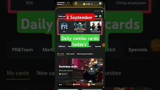 2 September hamster kombat daily combo code today #hamsterkombatdailycombo