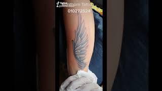 សាក់រូបស្លាប, សាក់ដោយ Bunthorn Tattoo , Facebook: Bunthorn Tattoo