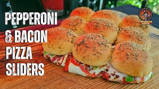 Pepperoni and Bacon Pizza Sliders