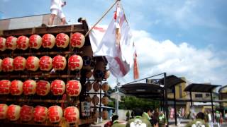 2014 幸手夏祭り　天神町の山車　幸手駅前