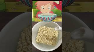 Ponyo Ramen by studio Ghibli! 🍜 #ramen #anime #noodles