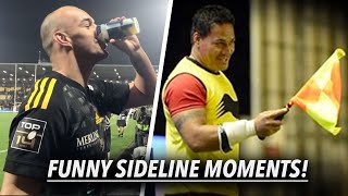 Funny Sideline Moments in Rugby!