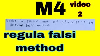 x³-4x+1=0 , solve by regula falsi method, by Pramod Bhapse.