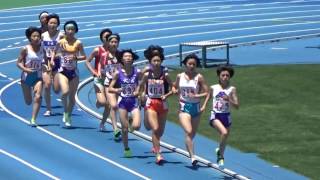 北関東高校総体陸上 女子1500m 予選2組 2016/06/17