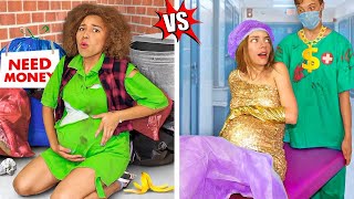 Rich Pregnant vs Broke Pregnant! Funny Pregnancy Moments with Rich vs Poor Girl by Mr Degree