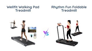 Walking Pad Treadmill vs RHYTHM FUN Foldable Treadmill 🚶‍♀️🏃‍♂️ Under Desk Comparison