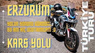 ERZURUM KARS YOLU | ERZURUM GEZİSİ | YOLUN SONUNU GÖRDÜM!! | AFRICA TWIN \u0026 TÜRKİYE TURU #17