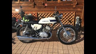 これぞまさにマッハ　ブラックウィドー　乗り手を選ぶバイク　1969 Kawasaki 500 KA1 MachIII 500SS MACH III  H1　カワサキ・マッハスリー500SS