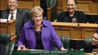 Valedictory Statement- Annette King