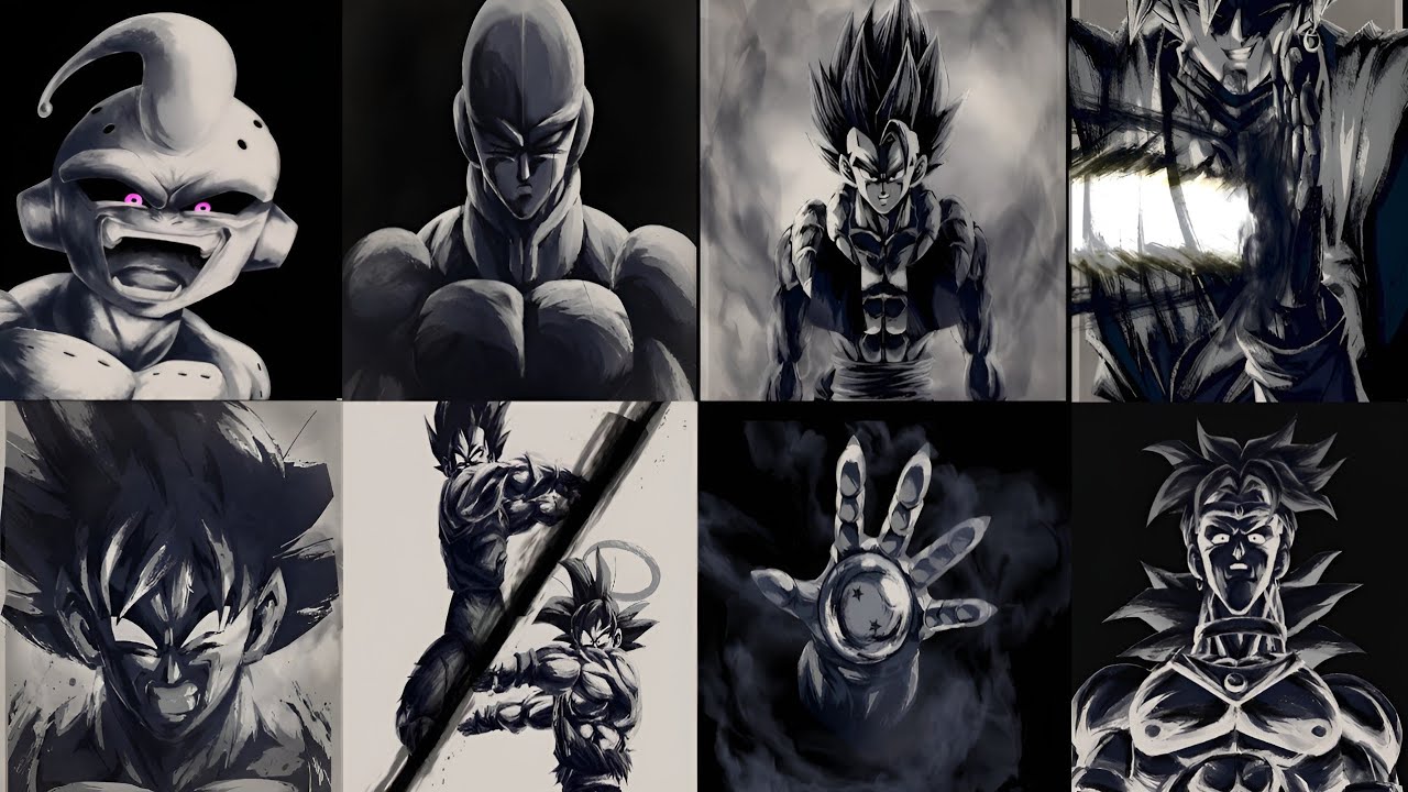 RANKING ALL ULTRA CHARACTERS INK BRUSH ANIMATIONS | Dragon Ball Legends ...